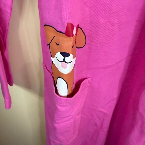 NWT Hanna Andersson Girls Pink Pullover Dress with Decal and Pockets Size US 12‎ - Picture 3 of 7